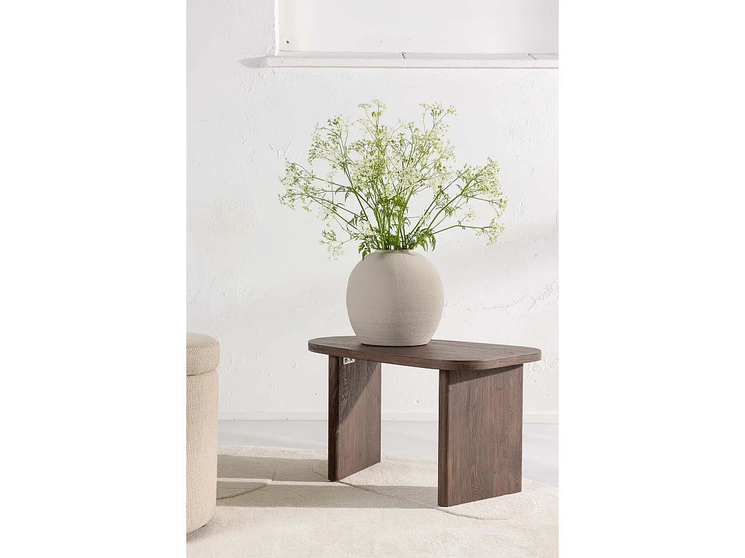 Bout de canapé rectangulaire moka chaleureux – MOKANE