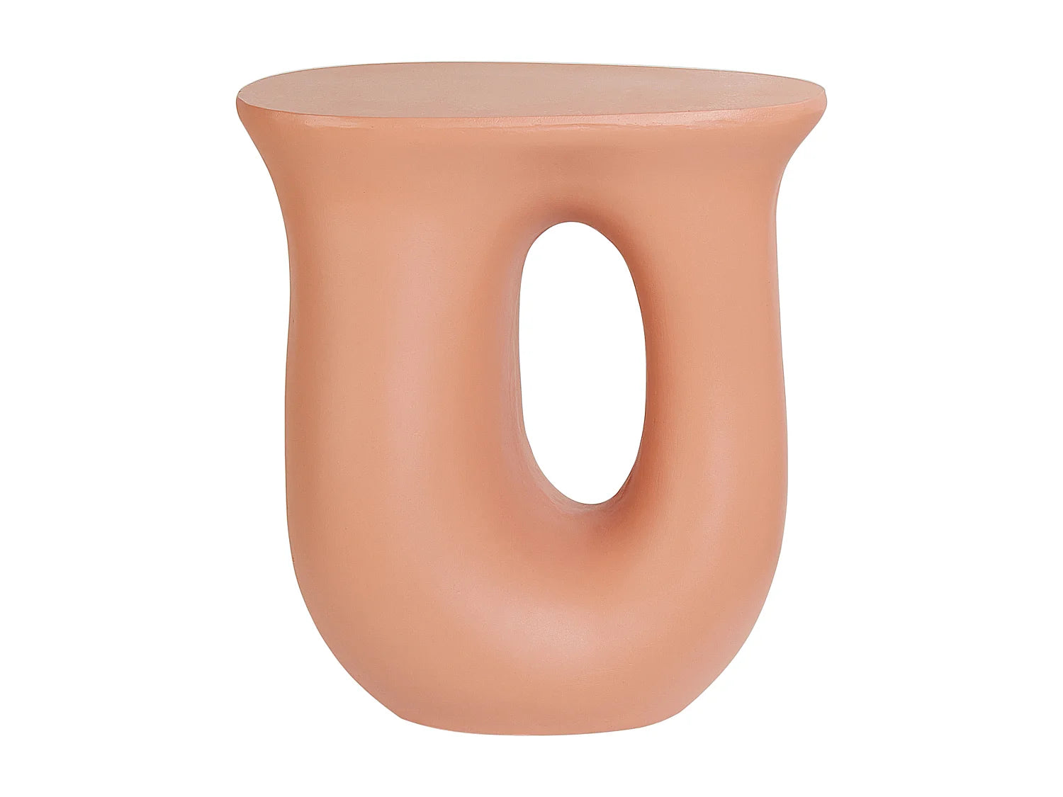 Bout de canapé sculptural difforme orange – IDRO
