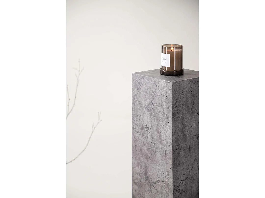 Bout de canapé colonne effet béton ciré gris – PILASTRA