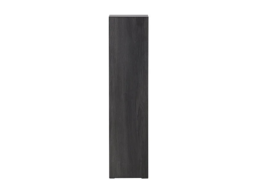Bout de canapé d'angle piédestal noir MDF – OBELIA