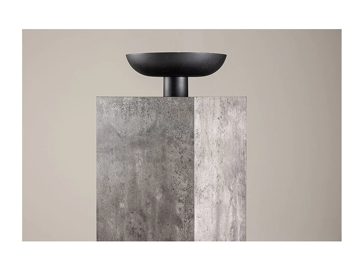 Bout de canapé piédestal haut gris – PILVA