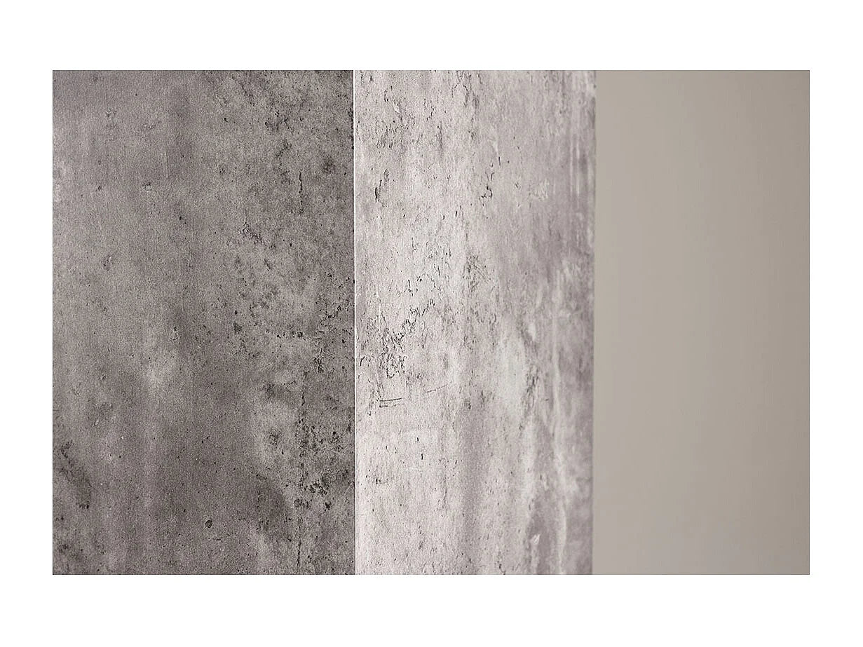 Bout de canapé piédestal haut gris – PILVA