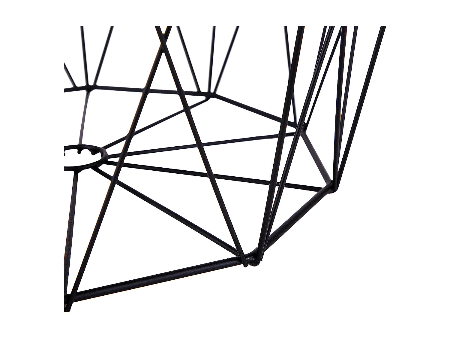 Bout de canapé cage en métal noir plateau bois – DIAMA