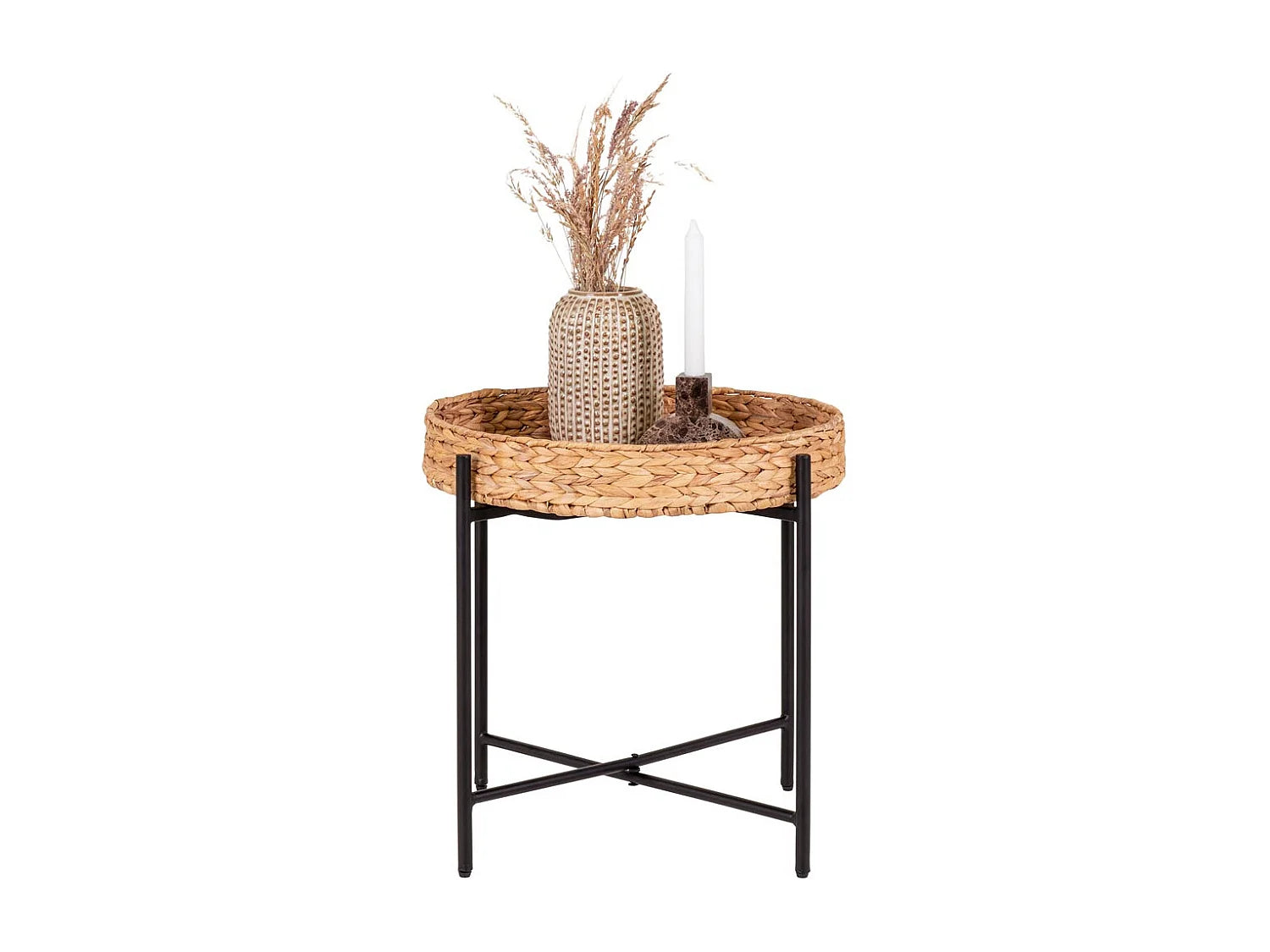Bout de canapé d'angle rond beige naturel – VANNES