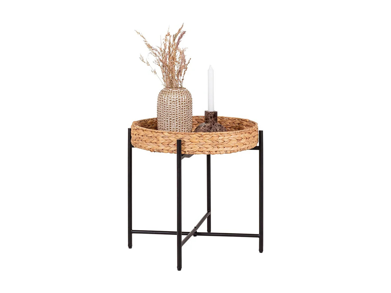Bout de canapé d'angle rond beige naturel – VANNES
