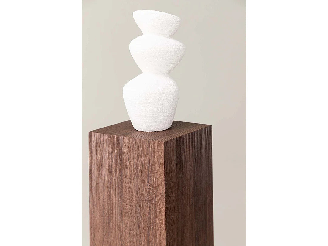 Bout de canapé haut piédestal marron – COLUMNA
