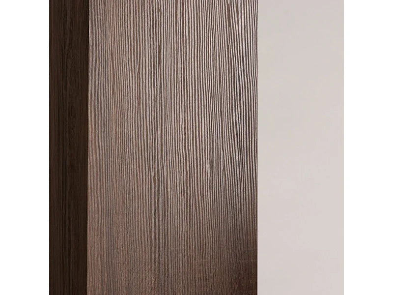Bout de canapé haut piédestal marron – COLUMNA