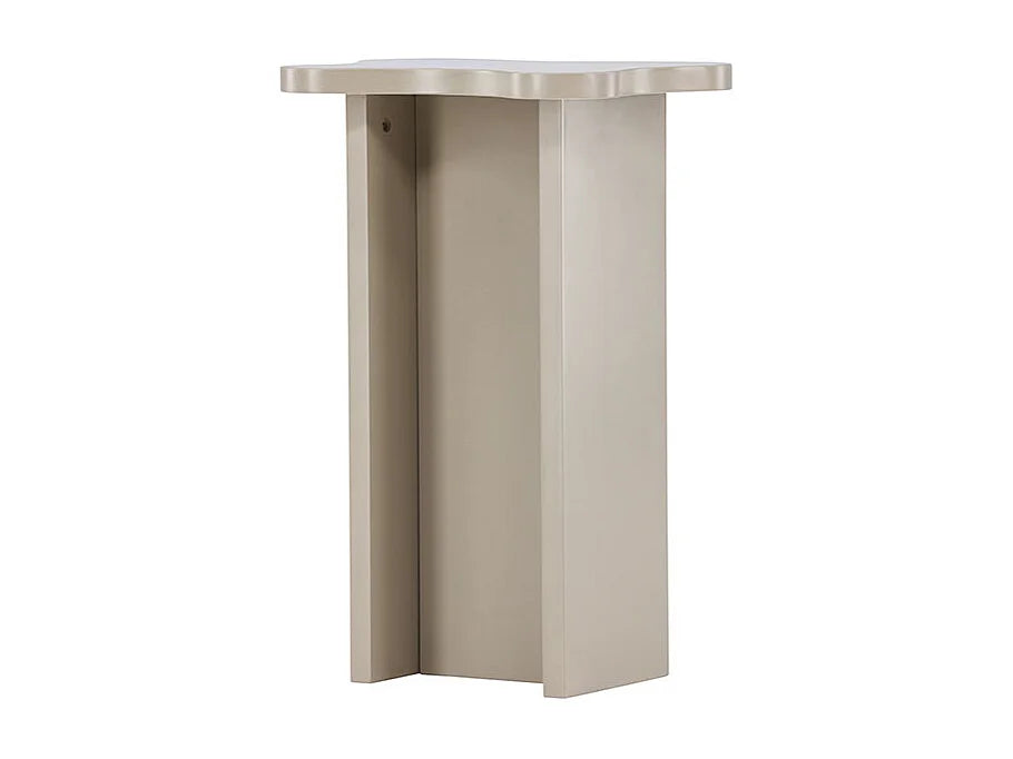 Bout de canapé d'angle design beige – MOLDE
