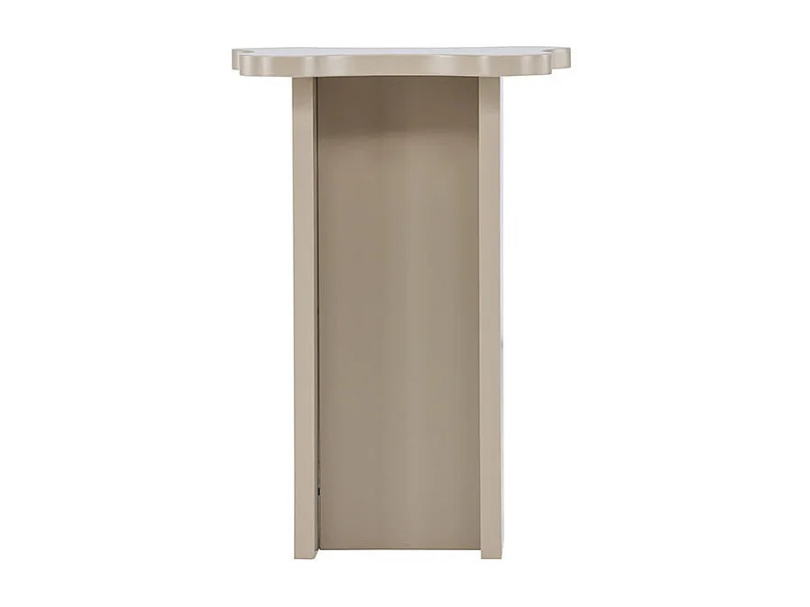 Bout de canapé d'angle design beige – MOLDE