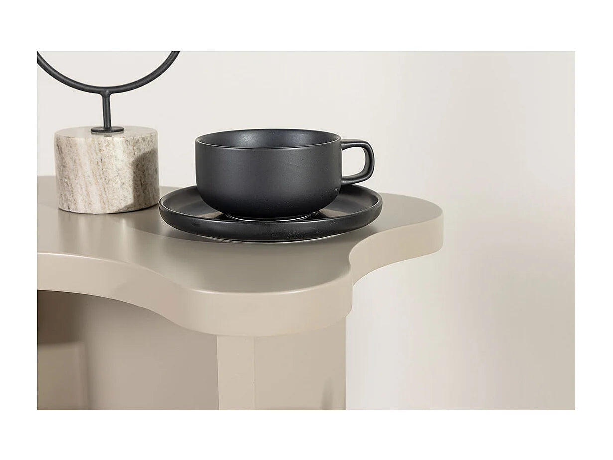 Bout de canapé d'angle design beige – MOLDE