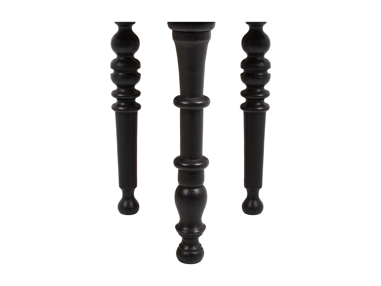 Bout de canapé rond en manguier noir – LEETON