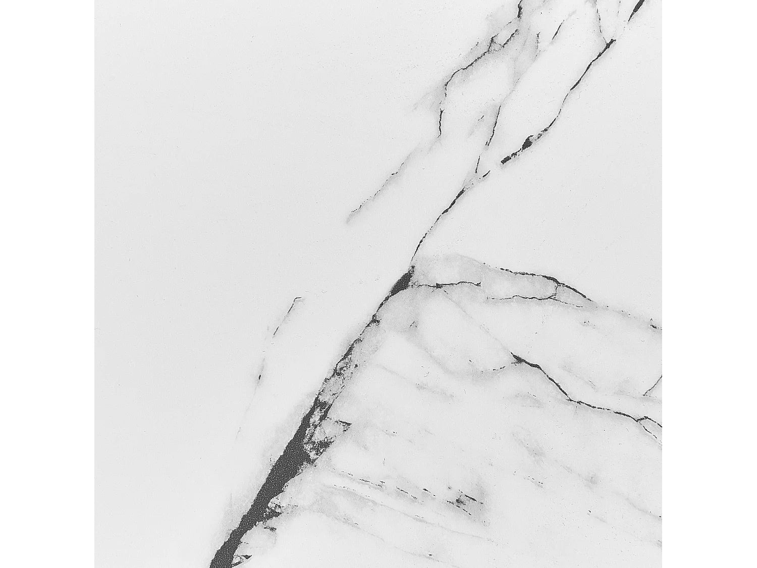 Bout de canapé effet marbre blanc et doré – PANDORA