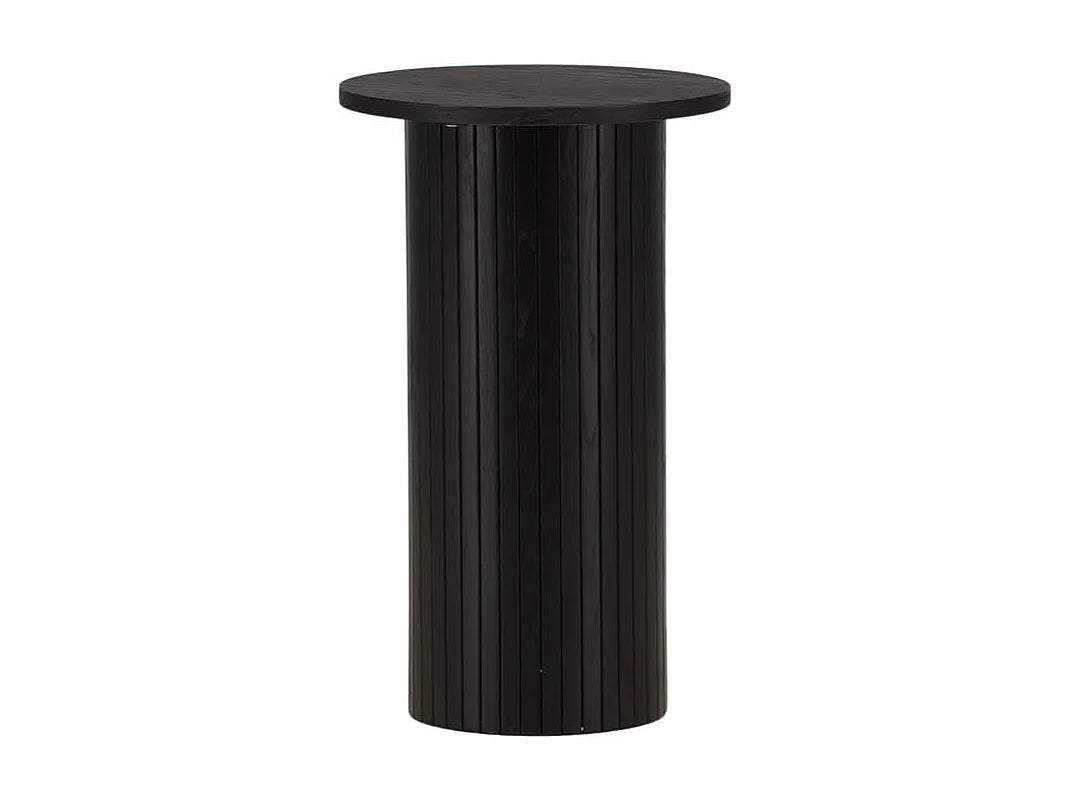 Bout de canapé d'angle rond noir – NOCTIS