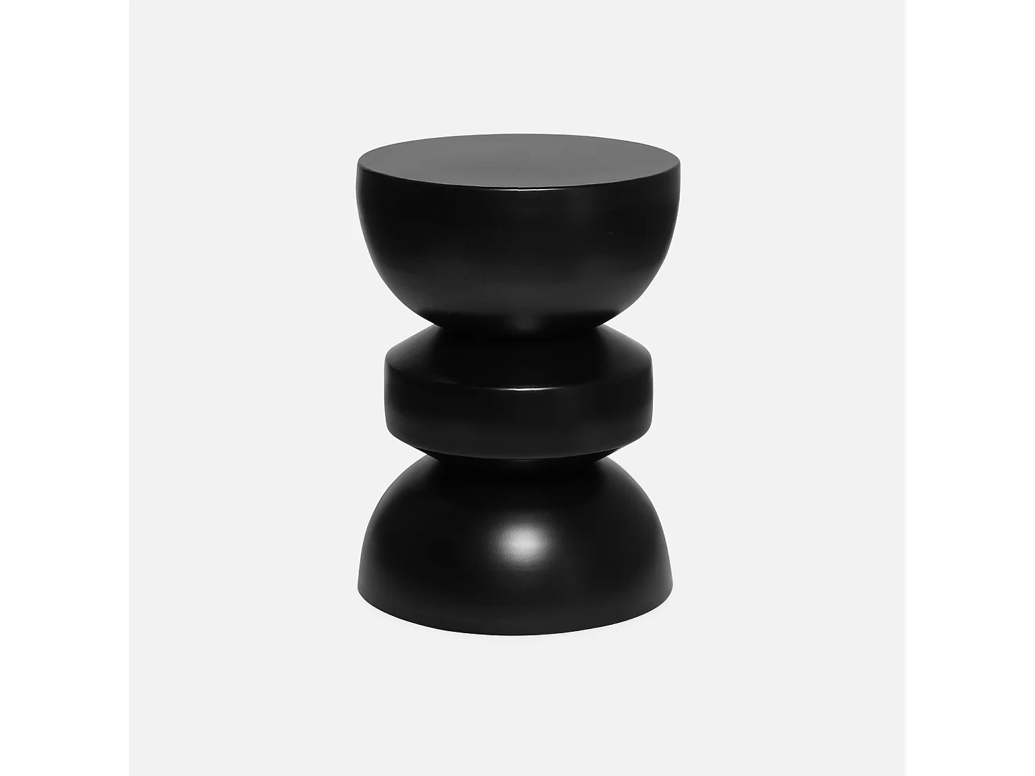 Bout de canapé rond en métal noir – ASSA
