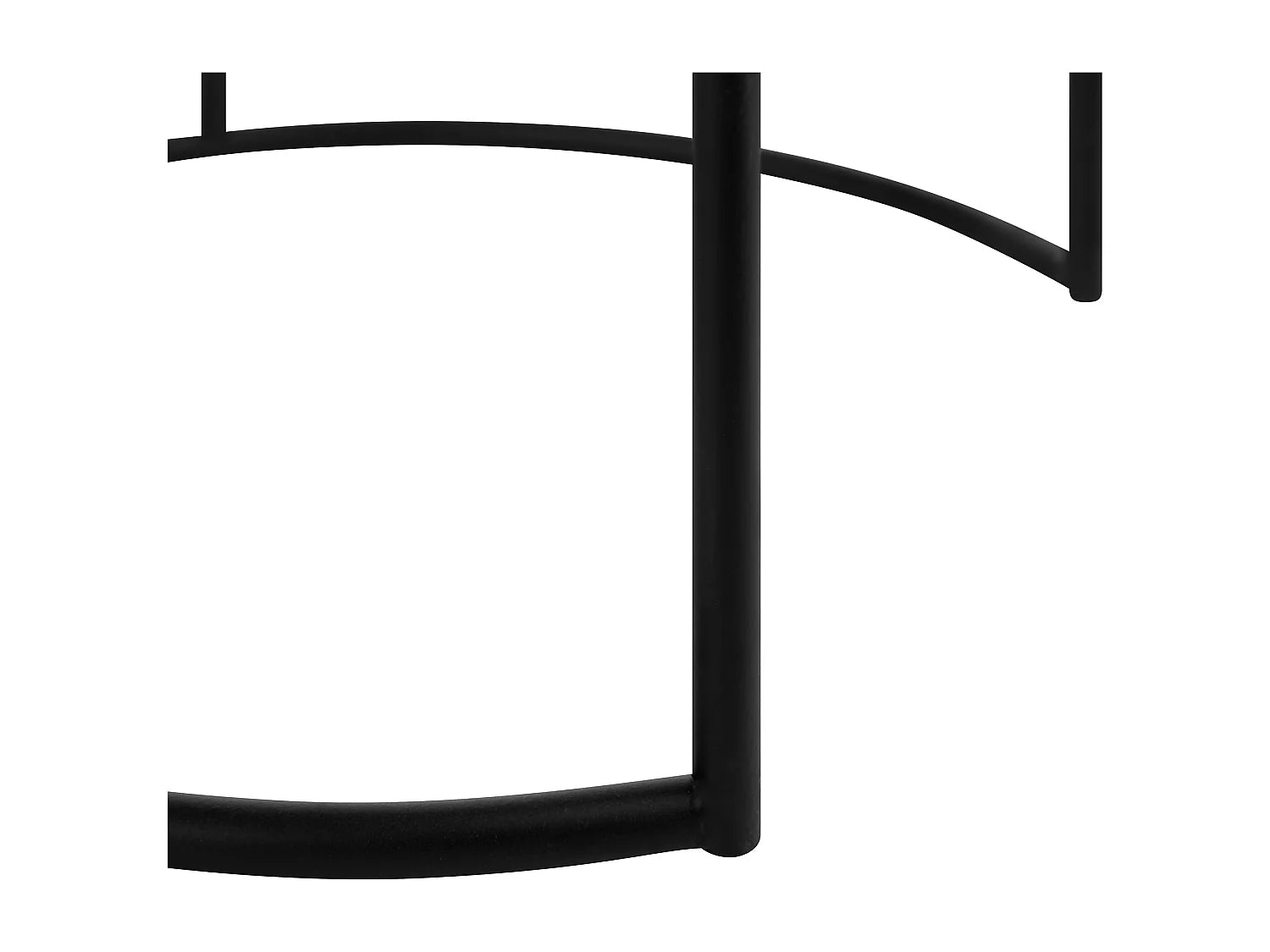 Bout de canapé rond métal noir mat en lot de 2 – OBSIA