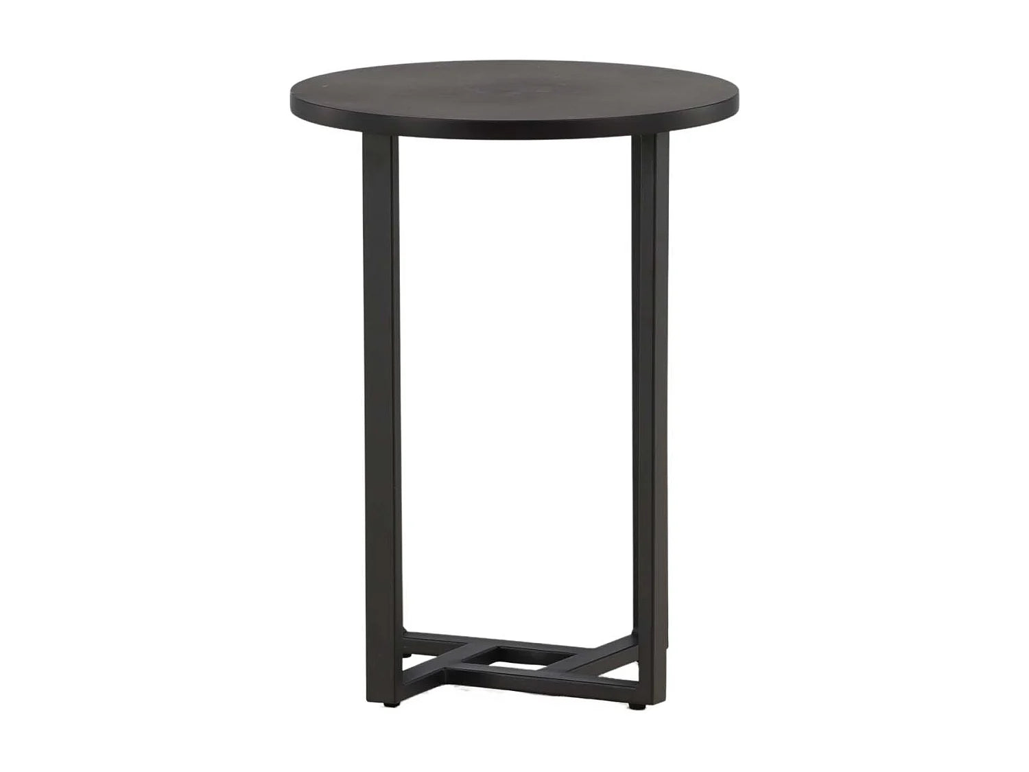 Bout de canapé carré noir élégant – ONYX