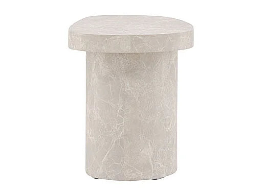 Bout de canapé d'angle organique gris clair – NORDA