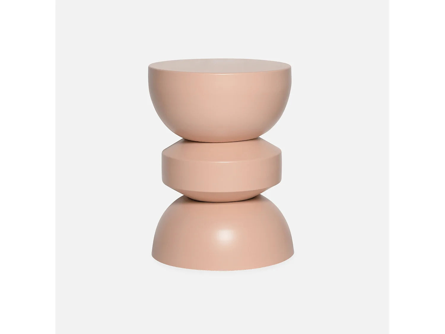 Bout de canapé rond en métal rose – ASSA