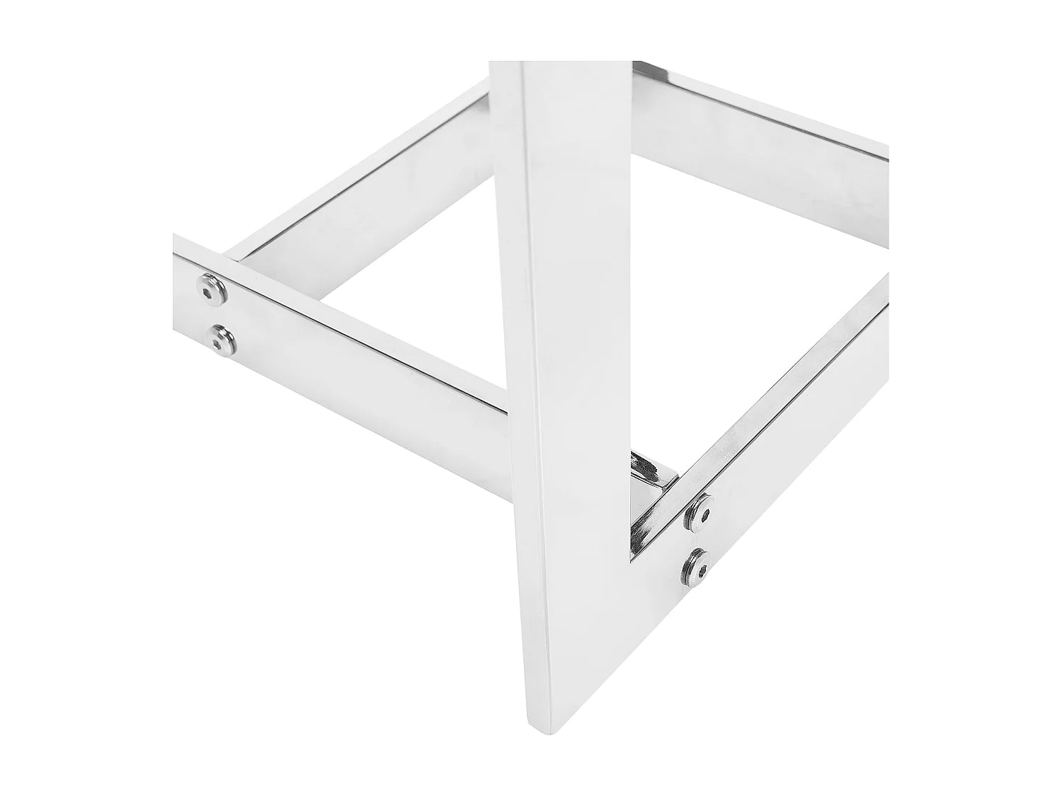 Bout de canapé carré en verre argenté – SILVÉA