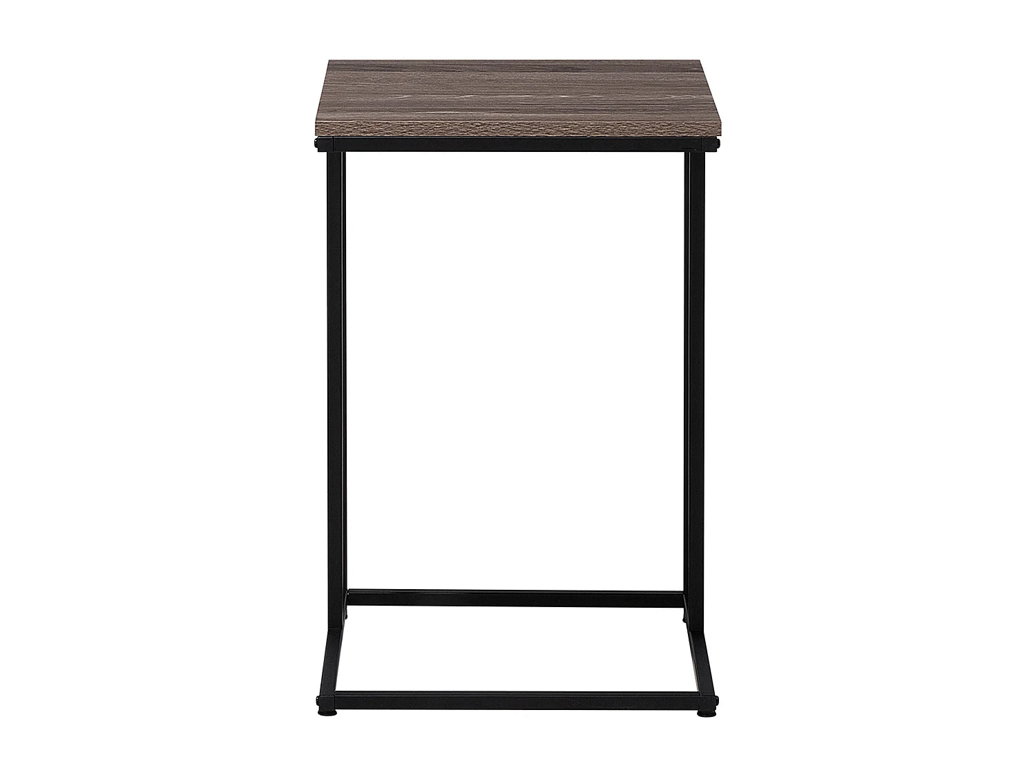 Bout de canapé en U design industriel marron – TROY