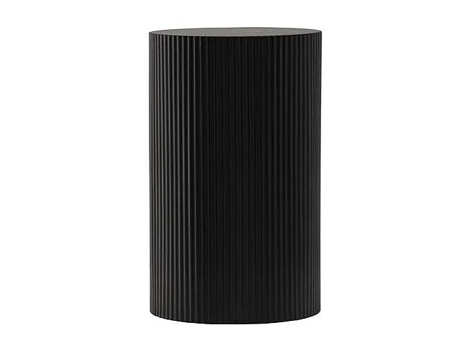 Bout de canapé cylindrique noir moderne – ONYXIA