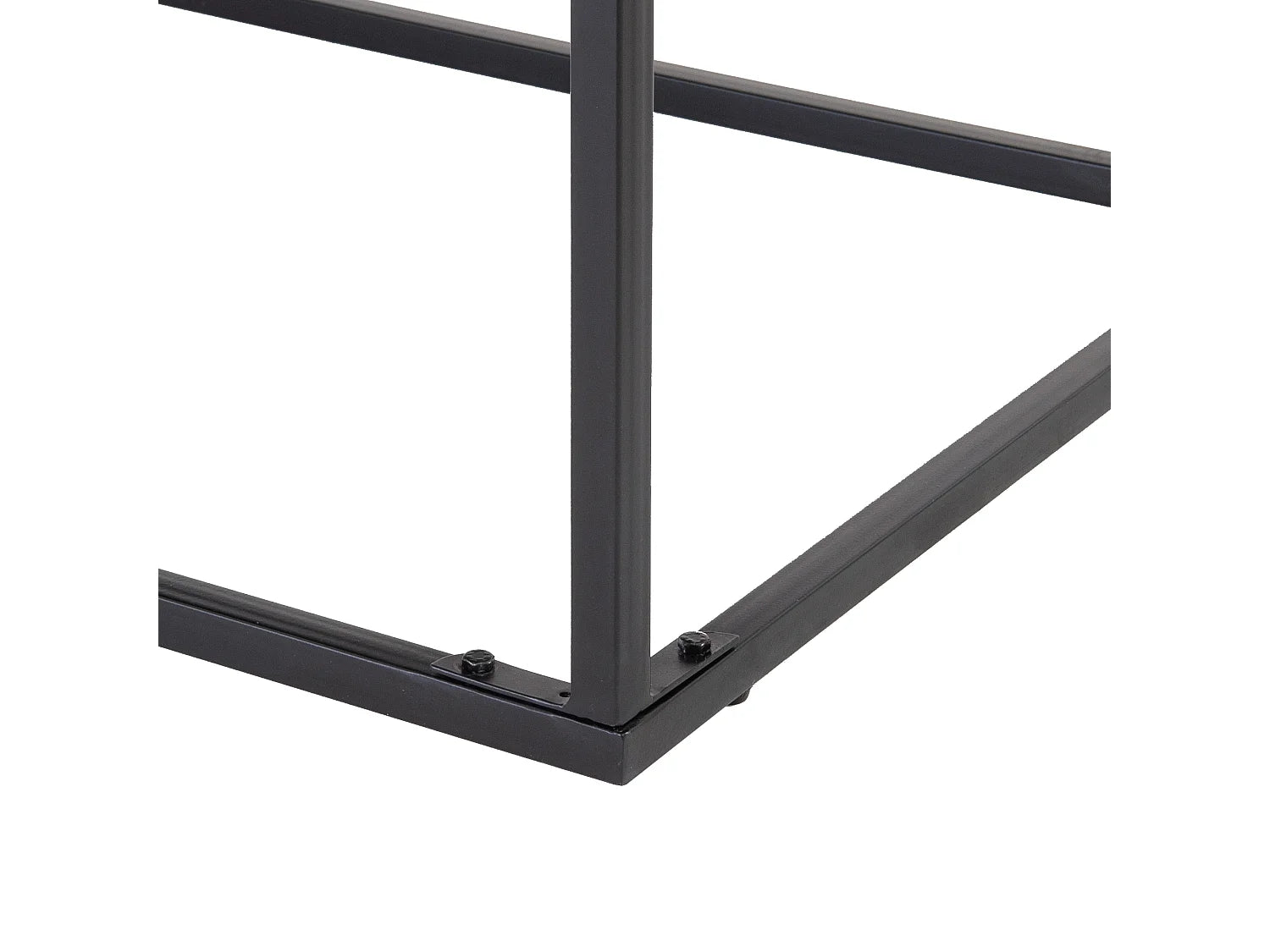 Bout de canapé carré bois et métal gris industriel – MOSAÏK