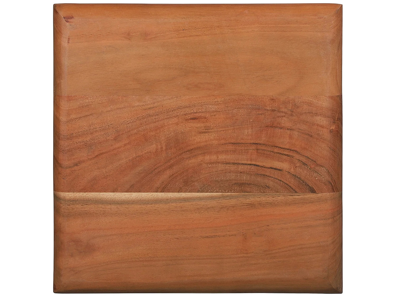 Bout de canapé tabouret bois et métal noir – ACACIA